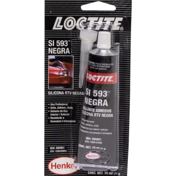 Silicona Negra Loctite Si 593 Silicona Automotriz 70 Ml